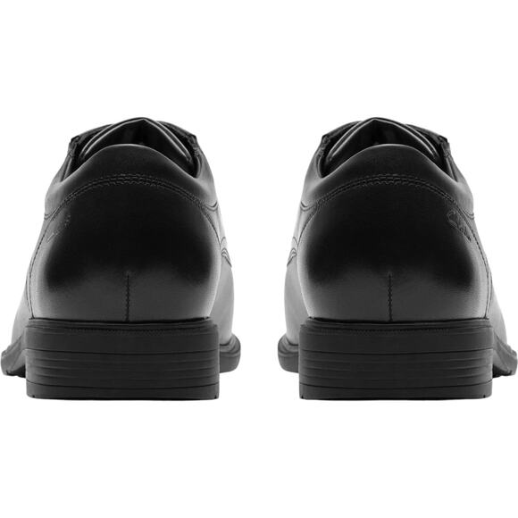 Clarks Men\'s Steadwell Cap Leather Dress Shoes Black Size 8 1/2 main image 4